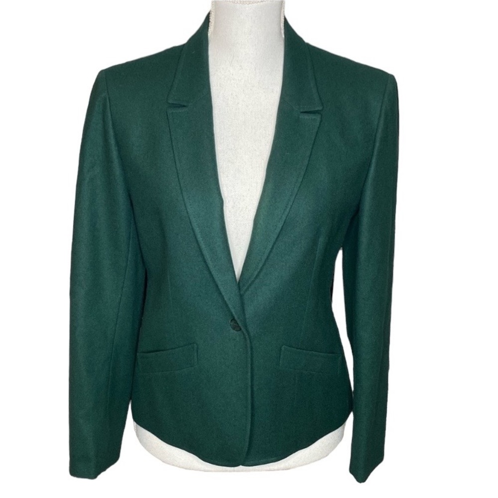 Vintage Pendleton Wool Green Fitted Blazer